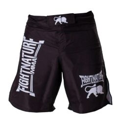 Krótka MMA Fightnature Shadow. Czarne szorty męskie FIGHTNATURE, bez wzorów, z materiału. Za 254.00 zł.