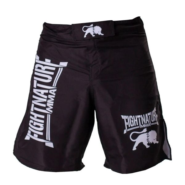 Krótka MMA Fightnature Shadow. Czarne szorty męskie FIGHTNATURE, bez wzorów, z materiału. Za 254.00 zł.