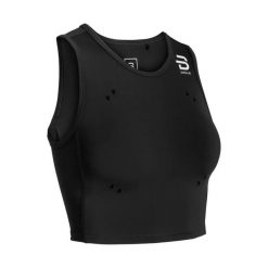 Damski tank top Daehlie Sportswear Elite. Czarne topy sportowe damskie DAEHLIE, l, bez wzorów, z elastanu, bez ramiączek. Za 277.50 zł.
