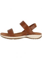 Sandały damskie Whistler Zenaida. Brązowe sandały damskie WHISTLER, bez wzorów, z materiału, bez obcasa. Za 221.50 zł.