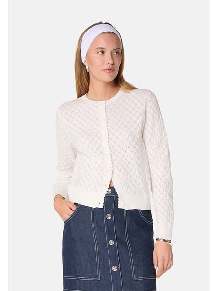 Rodier Kardigan w kolorze kremowym rozmiar: M. Brązowe kardigany damskie Rodier, m, bez wzorów, z kaszmiru. Za 265.40 zł.