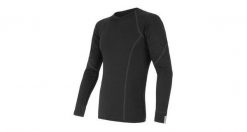 Bluza termoaktywna Sensor Merino Active Tee L/S. Czarne bluzy bez kaptura męskie Sensor, l, z materiału. Za 329.99 zł.
