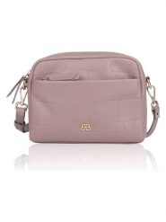 Bellicci Skórzana torebka "Vega" w kolorze fioletowym - 22 x 15 x 5,5 cm rozmiar: onesize. Różowe torebki klasyczne damskie Bellicci, bez wzorów, z materiału, bez dodatków. Za 173.99 zł.