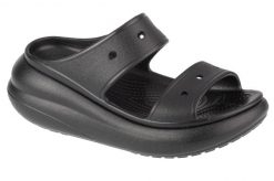 Sandały CROCS CRUSH SANDAL Czarny. Czarne sandały damskie Crocs, bez wzorów, z gumy, bez obcasa. Za 249.99 zł.
