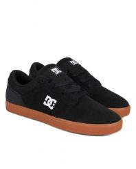 Trampki męskie DC Shoes Crisis 2. Czarne trampki i tenisówki męskie DC Shoes, bez wzorów, z materiału, bez zapięcia. Za 339.99 zł.