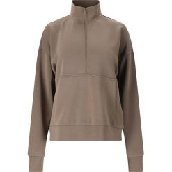 Kobieca bluza półzipowana Athlecia Jillnana. Brązowe bluzy bez kaptura damskie Athlecia. Za 274.00 zł.