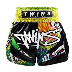 Szorty do boksu tajskiego Twins Special TTBL Graffiti. Szorty męskie TWINS, bez wzorów, z satyny. Za 360.50 zł.