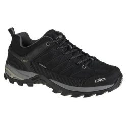 Niskie buty trekkingowe CMP Rigel waterprof. Niebieskie buty trekkingowe męskie CMP, z zamszu, bez zapięcia, trekkingowe. Za 349.99 zł.