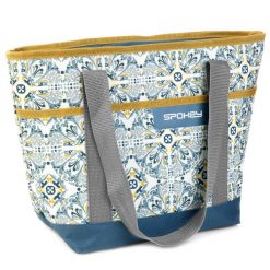 Torba turystyczna termiczna Spokey Acapulco. Niebieskie torby męskie na ramię Spokey, bez wzorów, z materiału, na ramię. Za 37.99 zł.