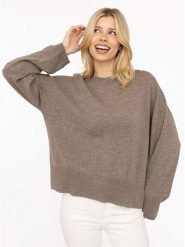 Zwillingsherz Sweter "Kastiger" w kolorze jasnobrązowym rozmiar: S. Brązowe swetry klasyczne damskie Zwillingsherz, s, z kaszmiru, bez kołnierzyka. Za 434.95 zł.