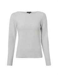 Franco Callegari Sweter z dzianiny Kobiety Bawełna szary, L. Szare swetry klasyczne damskie Franco Callegari, l, z bawełny, bez kołnierzyka. Za 249.95 zł.
