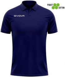 Koszulka polo Givova Polo Cotone Piquet Summer Blue. Niebieskie t-shirty sportowe męskie 318, na lato, m, z bawełny, bez ramiączek, do jazdy konnej. Za 64.32 zł.