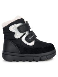 Geox Kozaki B Willaboom Girl B A B365AA 0FU22 C0869 M Czarny. Czarne kozaki dziewczęce Geox, bez wzorów, ze skóry, bez obcasa. Za 349.99 zł.