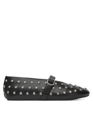 Badura Baleriny NASTU-D005-68-5 Czarny. Czarne baleriny damskie Badura, bez wzorów, ze skóry, bez obcasa. Za 279.99 zł.