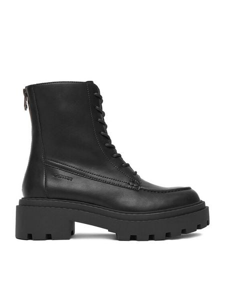 G-Star Raw Trzewiki CEO-ZUM-HY25713-1-1 Czarny. Czarne botki damskie G-Star Raw, ze skóry, retro, bez obcasa, na płaskiej podeszwie, bez zapięcia. Za 399.99 zł.