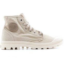 Buty Palladium Pampa Hi M 02352-238-M beżowy. Brązowe buty sportowe na co dzień męskie z materiału, bez zapięcia. Za 544.84 zł.