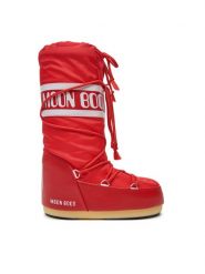 Moon Boot Śniegowce 80D1400440 D Czerwony. Czerwone buty zimowe męskie Moon Boot, ze skóry, bez zapięcia. Za 469.99 zł.