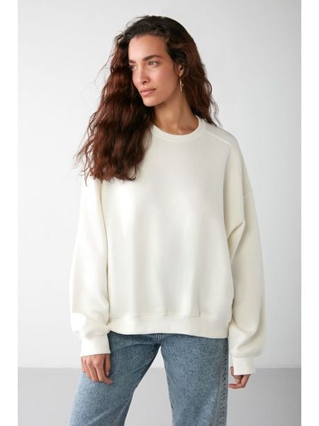 Happiness Istanbul Bluza w kolorze kremowym rozmiar: XS. Brązowe bluzy bez kaptura damskie Happiness Istanbul, xs. Za 70.08 zł.