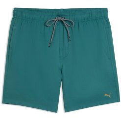 Spodnie męskie Puma Swim Men Medium Length Swim Shorts. Niebieskie spodnie sportowe męskie Puma, z materiału. Za 290.00 zł.