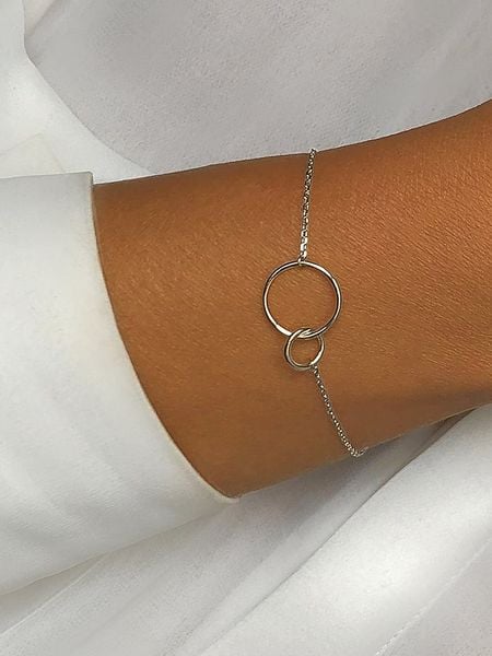 Eclat d'Argent Srebrna bransoletka z elementem ozdobnym rozmiar: onesize. Szare bransoletki damskie Eclat d'Argent, srebrne. Za 52.99 zł.