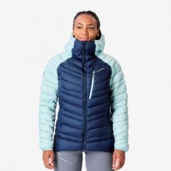 Kurtka puchowa damska Simond Alpinism. Niebieskie kurtki damskie SIMOND, m, bez wzorów, z puchu, bez kaptura. Za 499.99 zł.