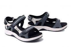 JOSEF SEIBEL 97302 TE380 507 Estelle 02 dunkelblau-multi, sandały damskie. Niebieskie sandały damskie Josef Seibel, bez wzorów, ze skóry, bez obcasa. Za 409.90 zł.