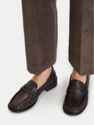 Lasocki Lordsy CEO-WI45-VR-11800-2 Brązowy ciemny. Brązowe mokasyny damskie Lasocki, ze skóry. Za 229.99 zł.