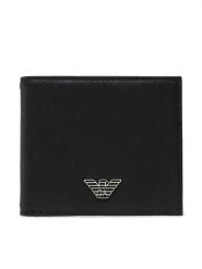 Emporio Armani Portfel Y4R168 Y138E 81072 Czarny. Czarne portfele męskie Emporio Armani, bez wzorów, ze skóry. Za 323.99 zł.