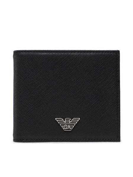 Emporio Armani Portfel Y4R168 Y138E 81072 Czarny. Czarne portfele męskie Emporio Armani, bez wzorów, ze skóry. Za 398.99 zł.