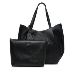 Torebka Guess. Czarne torebki klasyczne damskie Guess, z aplikacjami, bez dodatków. Za 679.99 zł.