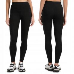 Damskie legginsy bawełniane 4F F296. Czarne legginsy damskie 4f, s, bez wzorów, z bawełny. Za 54.50 zł.
