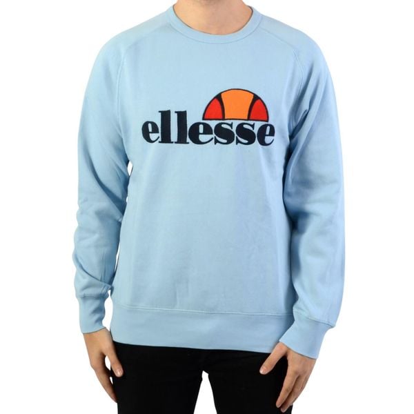Sweter Ellesse Heritage EH H Crew Neck UNI - Mężczyźni. Niebieskie swetry męskie Ellesse, m, bez wzorów, z bawełny, bez kołnierzyka. W wyprzedaży za 174.30 zł.