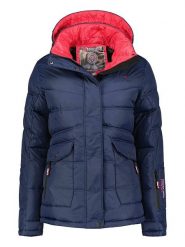 Geographical Norway Kurtka pikowana "Bonixe" w kolorze granatowym rozmiar: L. Niebieskie kurtki damskie Geographical Norway, l, bez wzorów, bez kaptura. Za 285.49 zł.