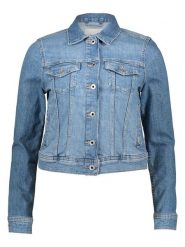 Pepe Jeans Kurtka dżinsowa w kolorze błękitnym rozmiar: XS. Niebieskie kurtki damskie Pepe Jeans, xs, z aplikacjami, z jeansu, bez kaptura. Za 227.85 zł.