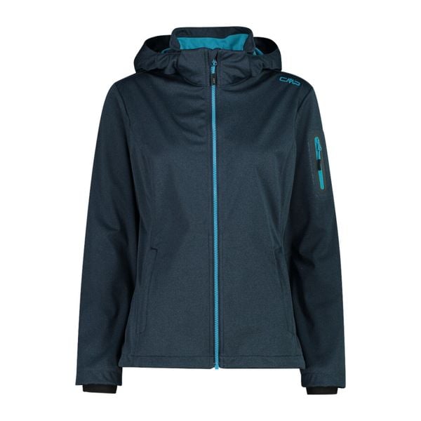 Damska kurtka turystyczna z kapturem CMP. Niebieskie kurtki damskie CMP, s, bez wzorów, z softshellu, z kapturem. Za 371.50 zł.