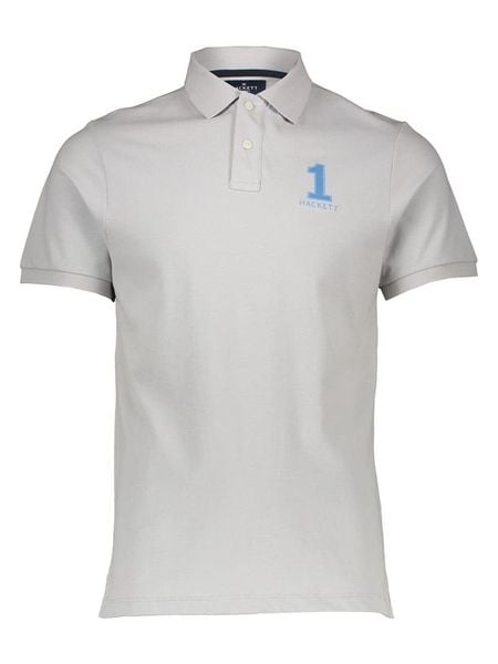 Hackett London Koszulka polo w kolorze jasnoszarym rozmiar: S. Szare koszulki polo męskie Hackett London, s, bez wzorów, z bawełny, bez ramiączek. Za 136.45 zł.