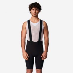 Spodenki rowerowe szosowe męskie Van Rysel EDR Ultra. Czarne szorty męskie VAN RYSEL, bez wzorów, ze skóry, sportowe. Za 499.99 zł.