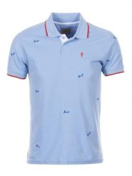 Peak Mountain Koszulka polo "Clamar" w kolorze błękitnym rozmiar: XXL. Niebieskie koszulki polo męskie Peak Mountain, xxl, bez wzorów, z bawełny, bez ramiączek. Za 96.83 zł.