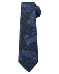 Granatowy Elegancki Krawat w Łezki -ALTIES- 6 cm, Męski, Paisley. Niebieskie krawaty i muchy męskie Alties, bez wzorów, z tkaniny, eleganckie. Za 49.00 zł.