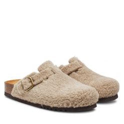 Klapki Scholl. Brązowe klapki damskie Scholl, bez wzorów, bez obcasa. Za 399.99 zł.