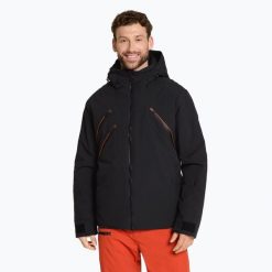 Kurtka narciarska męska ZIENER Tarago. Czarne kurtki narciarskie i snowboardowe damskie Ziener, m, bez wzorów, z materiału, z kapturem, narciarskie. Za 1,199.00 zł.