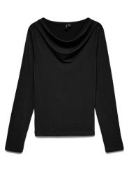 Vero Moda Bluzka w kolorze czarnym rozmiar: L. Czarne bluzki damskie Vero Moda, l, bez wzorów, bez kołnierzyka, bez ramiączek. Za 99.95 zł.