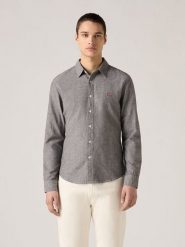 Levi's Koszula - Slim fit - w kolorze błękitno-szarym rozmiar: S. Niebieskie koszule męskie Levi's, s, bez wzorów, z bawełny, bez kołnierzyka, bez ramiączek. Za 138.70 zł.