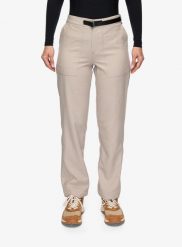 Spodnie damskie Houdini Corespun Chore Pants. Brązowe spodnie materiałowe damskie Houdini, bez wzorów, z materiału, klasyczne. Za 406.99 zł.