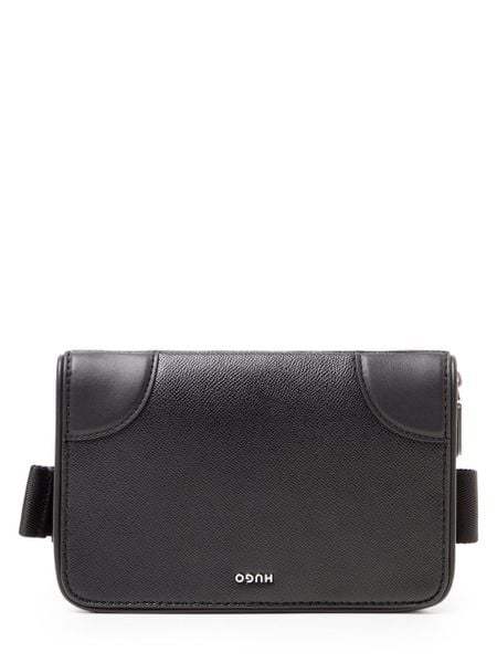 HUGO saszetka na pasek Mężczyźni Sztuczna skóra czarny, ONE SIZE. Czarne paski męskie Hugo, bez wzorów, ze skóry, eleganckie. Za 629.95 zł.