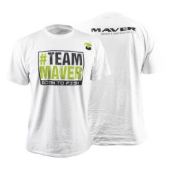 Koszulka Maver Team. Białe t-shirty damskie MAVER, m, bez wzorów, bez kołnierzyka. Za 65.90 zł.