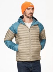 MARMOT Kurtka puchowa męska Hype Down Hoody moon river/vetiver-L. Niebieskie kurtki męskie Marmot, l, bez wzorów, z materiału, bez kaptura. Za 968.00 zł.