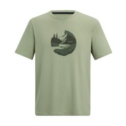 T-shirt Męski Z Górą Fingal. Zielone t-shirty męskie Regatta, m, bez wzorów, bez kołnierzyka. Za 75.99 zł.
