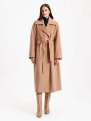 BGN Płaszcz przejściowy w kolorze karmelowym rozmiar: 40. Brązowe płaszcze damskie BGN, bez wzorów, z tkaniny. Za 200.13 zł.