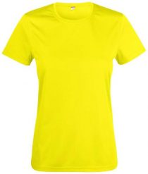 Clique Basic Active-T Women koszulka damska 100% poliester. Żółte t-shirty damskie CLIQUE, l, bez wzorów, z poliesteru, bez kołnierzyka. Za 101.73 zł.